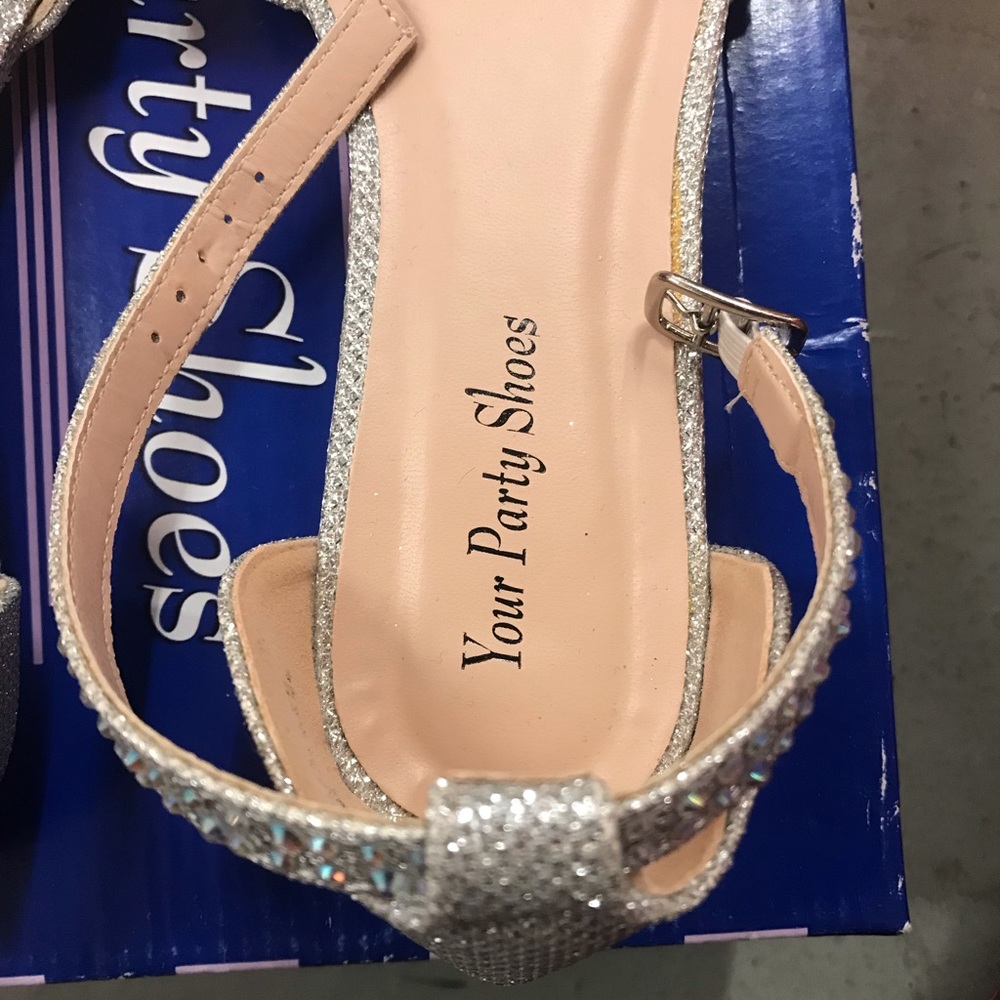 Silver AB Rhinestone Flats! - Picture 6 of 13